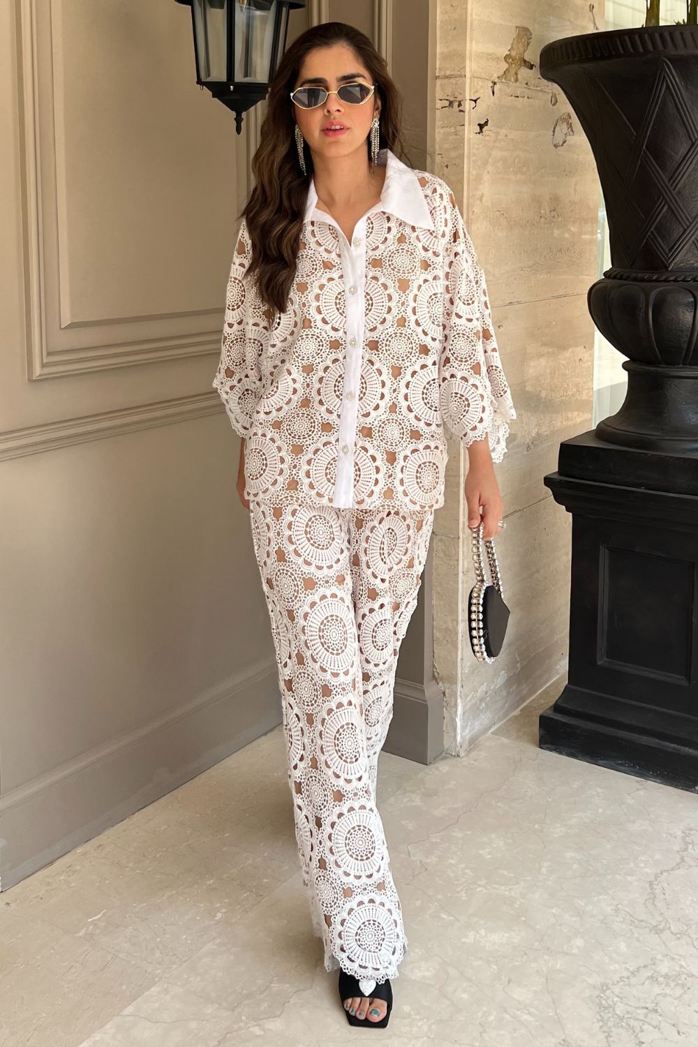 Sharnamli In Our Flora Lace Co-ord Set - Zabella