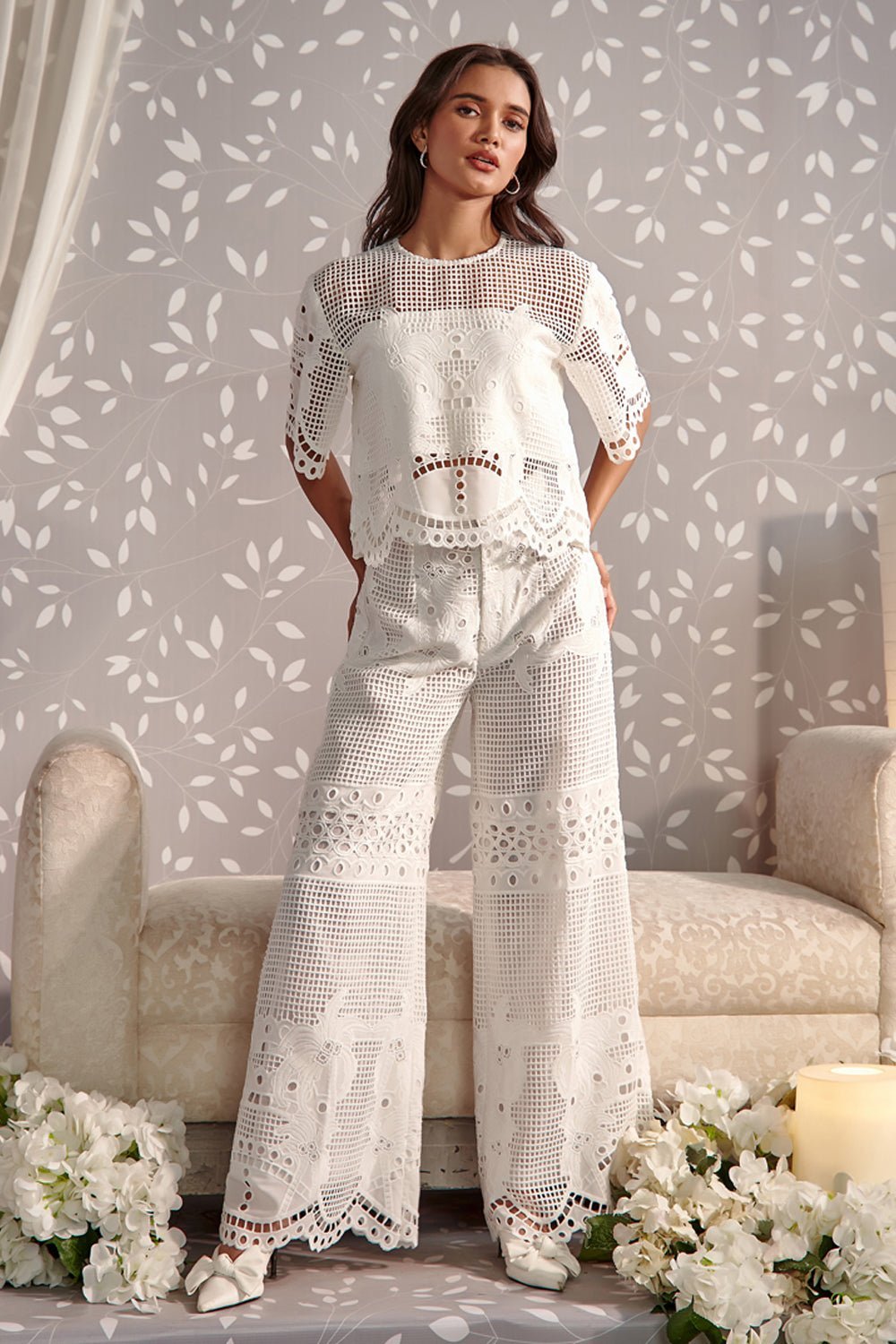 Shweta Tripathi Sharma In Our Scalloped Top & Pants Set - Zabella