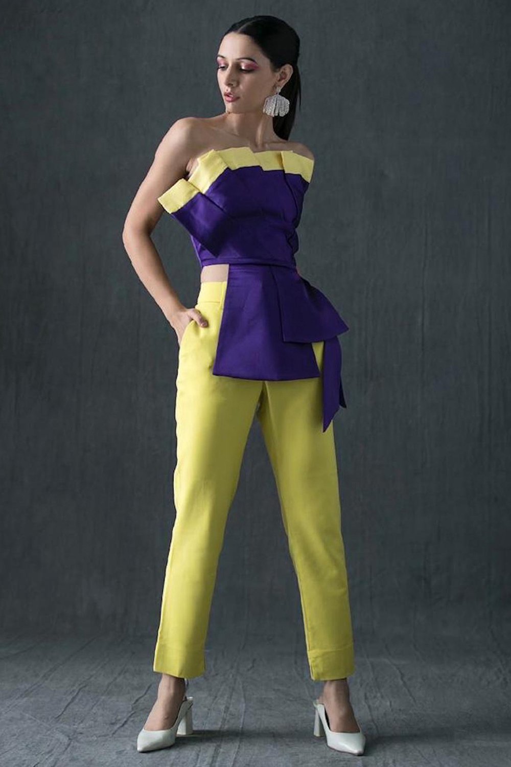 Structured Satin Tube Top - Shopzabella