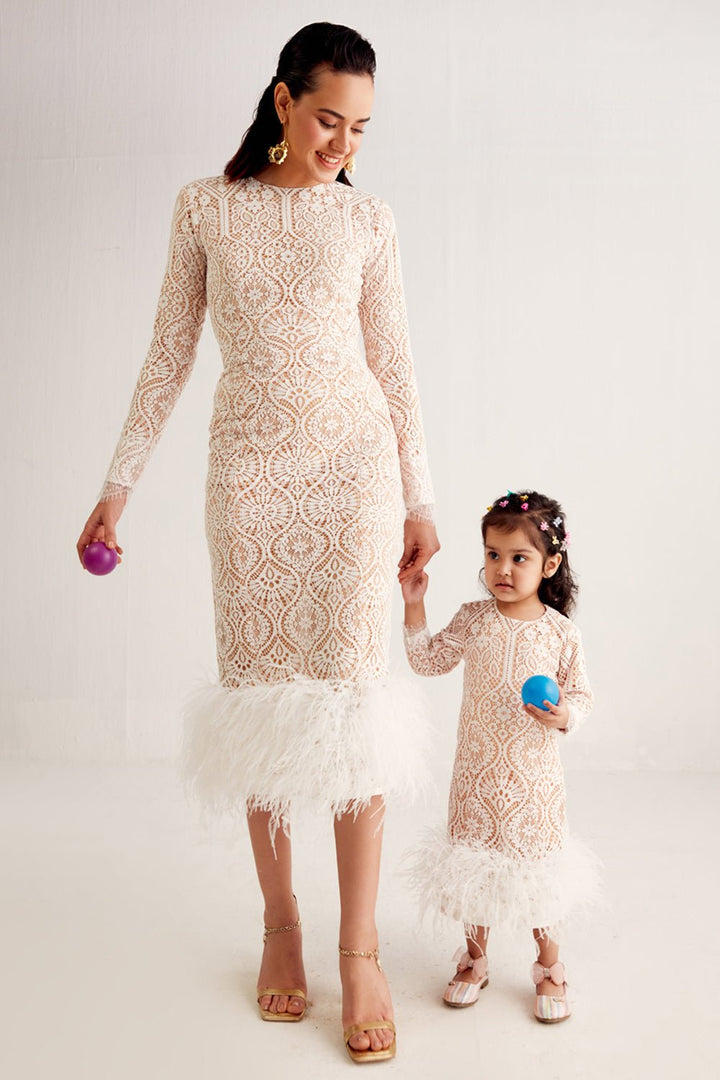 White Midi Dress - Zabella